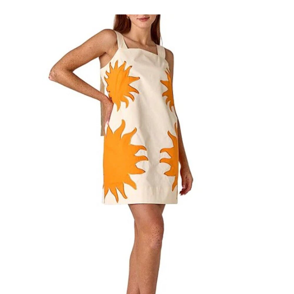 NWT Crosby Sunburst Printed Square Neck Sleeveless Shift - Size XXL